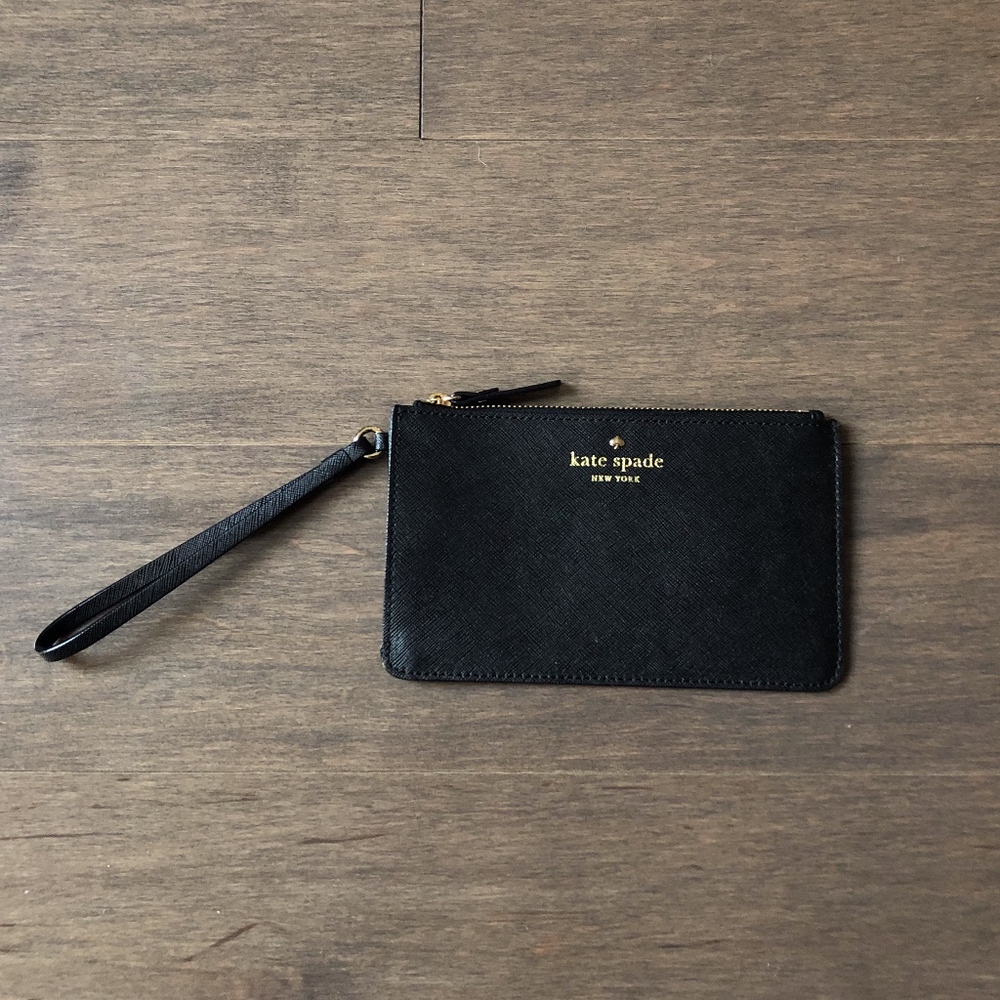 Kate Spade Black Wristlet with Card Slot